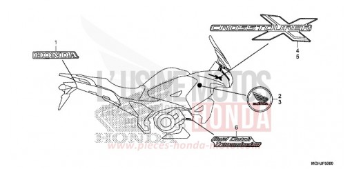 MARK (ED,RU,TH,U) VFR1200XJ de 2018